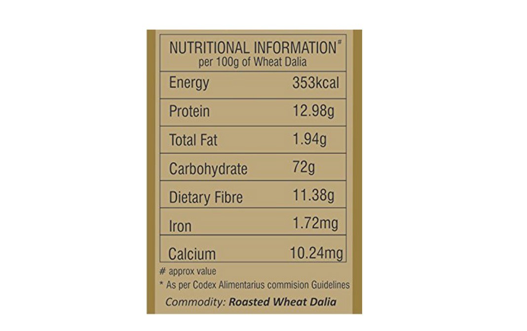 AMWEL Roasted Wheat Dalia    Box  500 grams